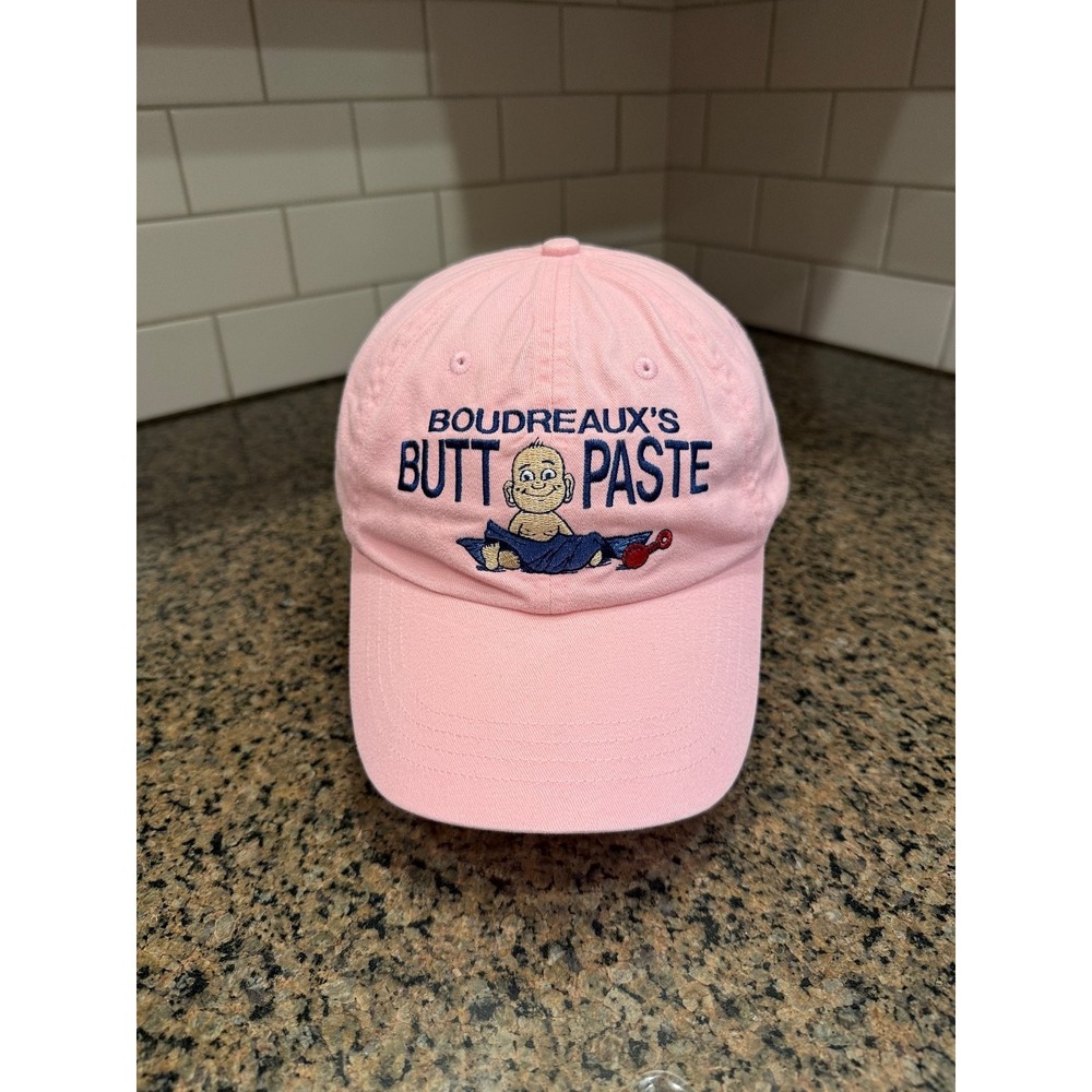 Boudreaux's Butt Paste Hat Pink Adjustable Baseball Cap OSFA Promotional